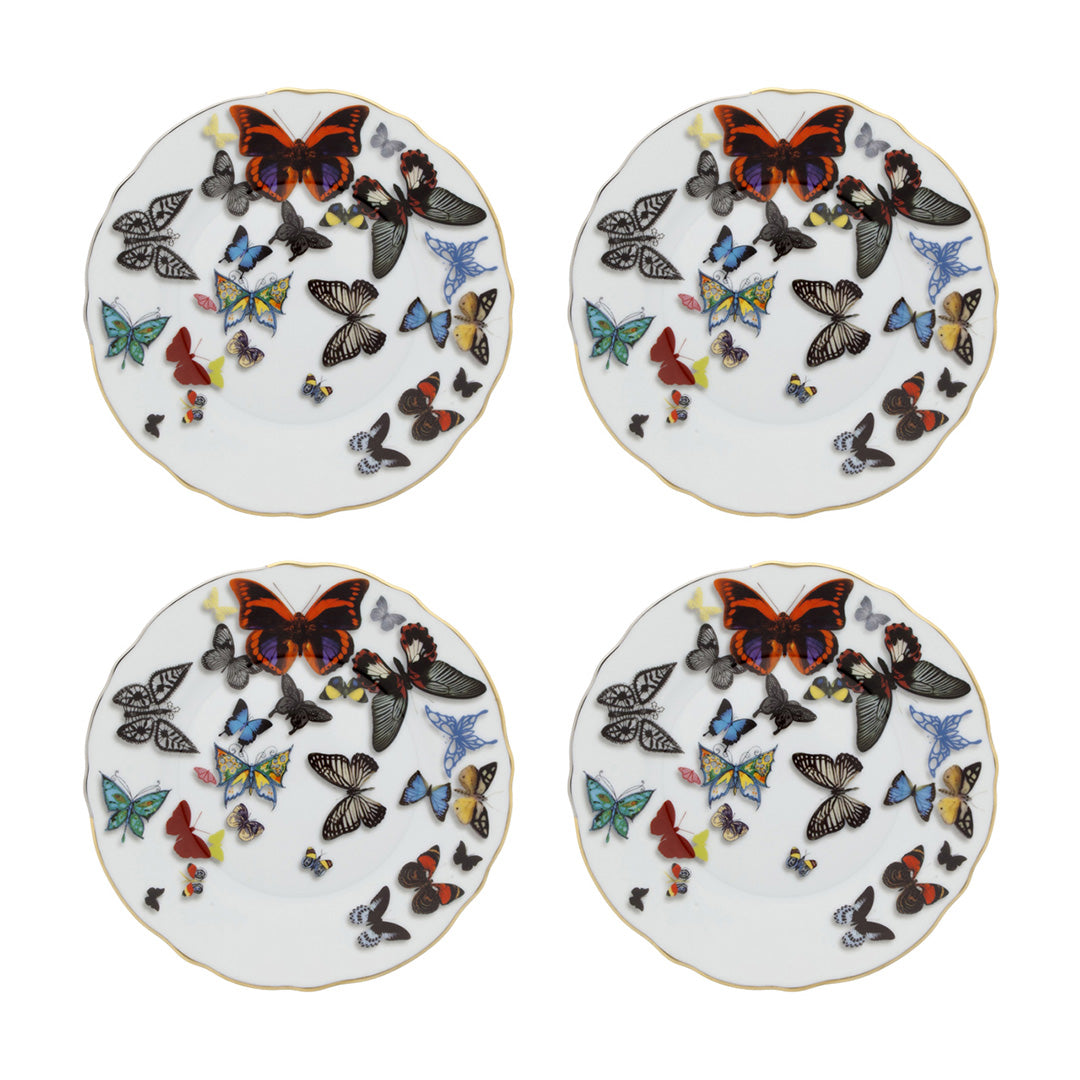 Vista Alegre Christian Lacroix Butterfly Parade Bread & Butter Plates, Set of 4