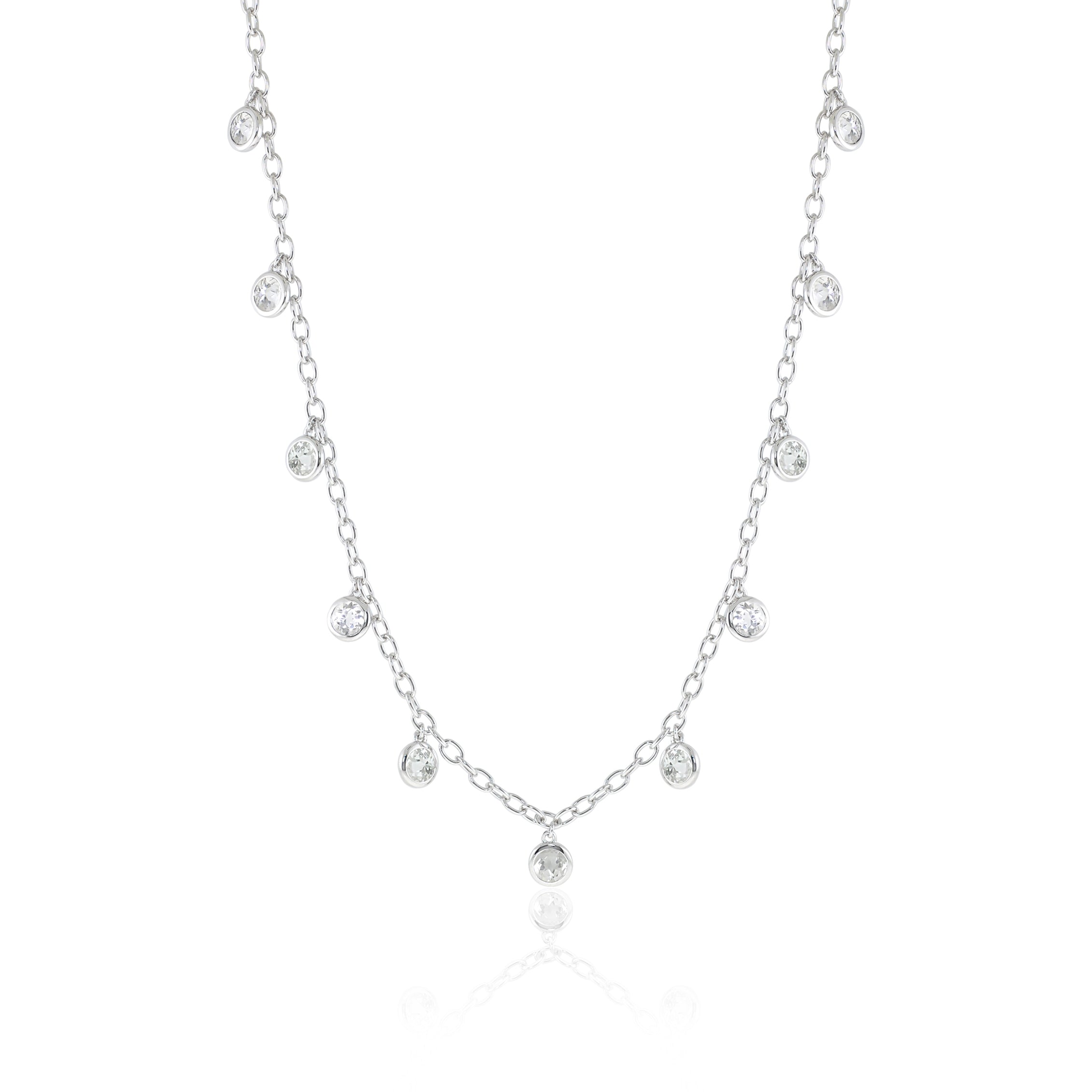 Gump's Signature Dewdrops Necklace in White Topaz