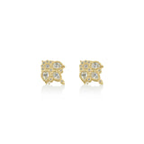 Adel Chefridi Diamond Plumeria Earrings