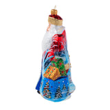 Dashing Through the Snow Santa Ornament