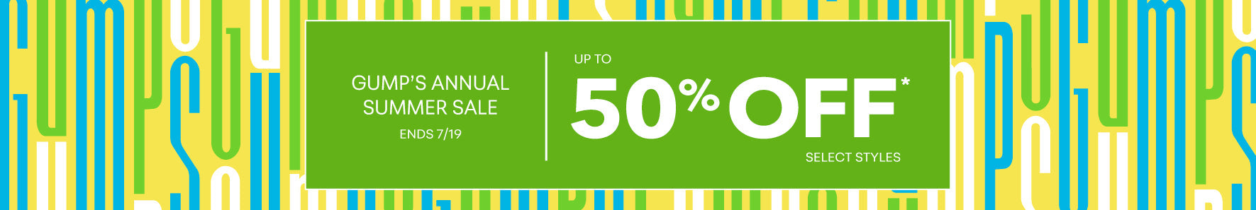 Annual Summer Sale — Up to 50% Off*