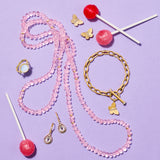 Rose Quartz Rope Necklace