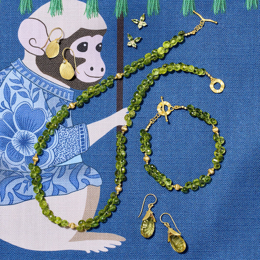 Peridot Briolette Necklace