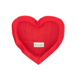 Lavender Heart Sachet, Red Linen