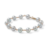 Baroque Blue Akoya Pearl Bracelet