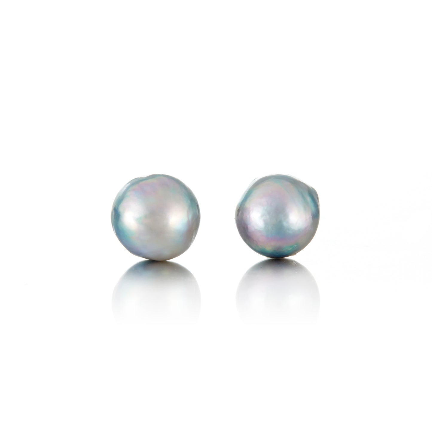 Baroque Blue Akoya Pearl Earrings