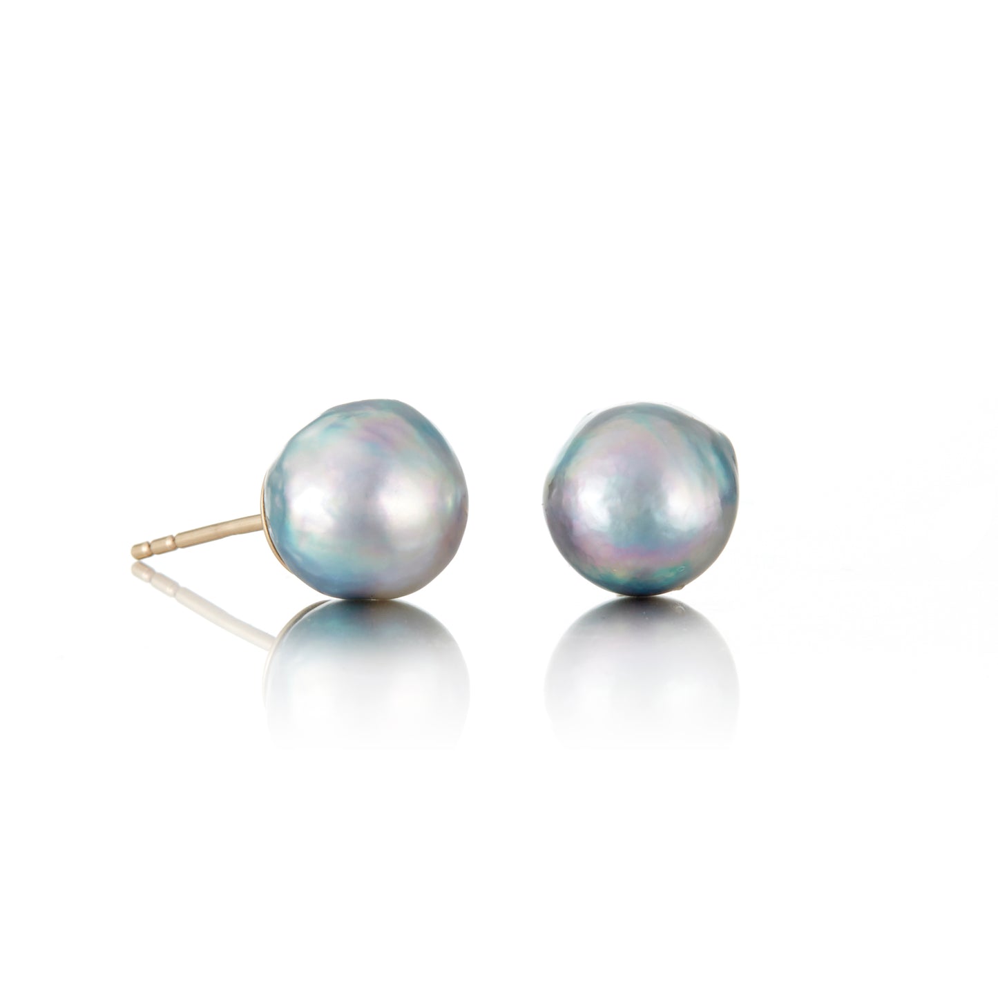 Gump's Signature Baroque Blue Akoya Pearl Earrings