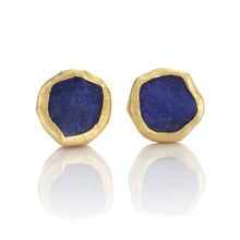 Petra Class Tiny Lapis Rough-Cut Earrings