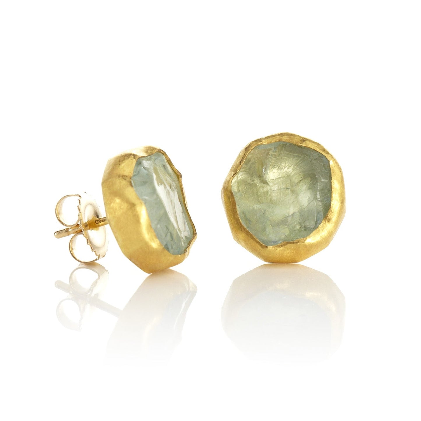 Petite Aquamarine Crystal Earrings