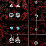 Silver Shou Drop Earrings