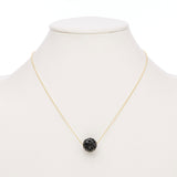 Black Jade Dragon Ball Pendant Necklace