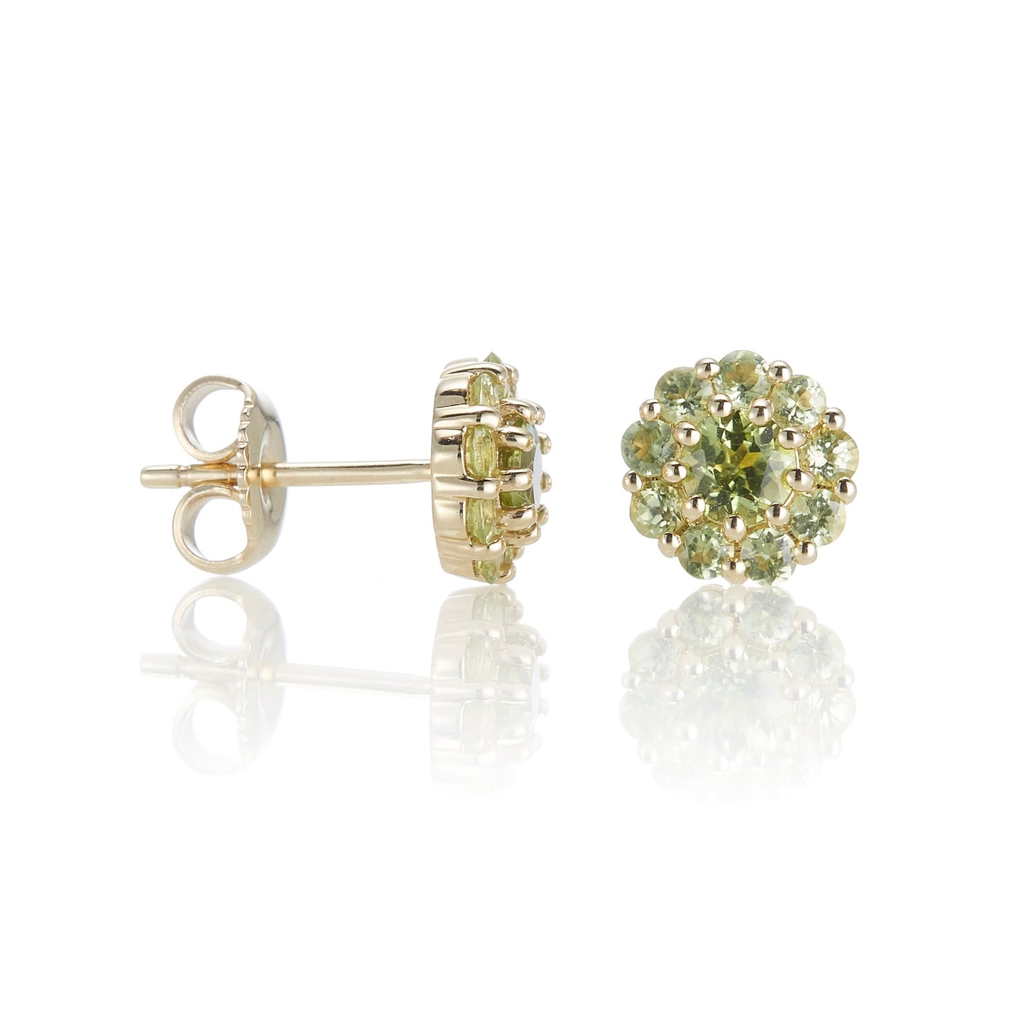 Floret Earrings in Peridot