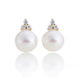 Madison Earrings in Pearls & Diamonds
