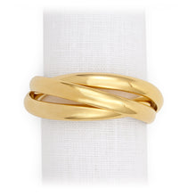 L'Objet Triple Napkin Rings, Set of 4 Gold