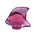 Lalique Crystal Fish, Fuchsia