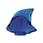 Lalique Crystal Fish, Cap Ferrat Blue