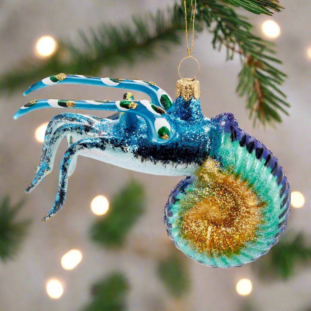 Blue & Purple Shrimp Ornament