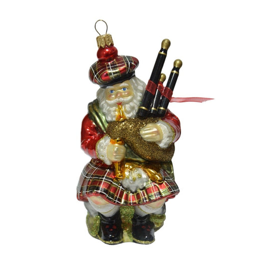 Scottish Santa Ornament