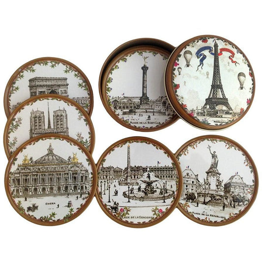 Au Bain Marie Paris Scenes Coaster Set