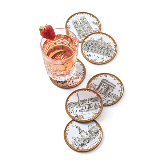 Paris Scenes Coaster Set