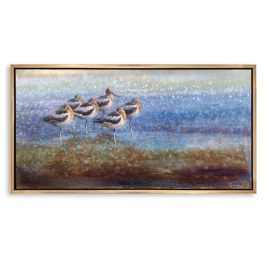 Ewoud De Groot 'Resting Avocets' Painting