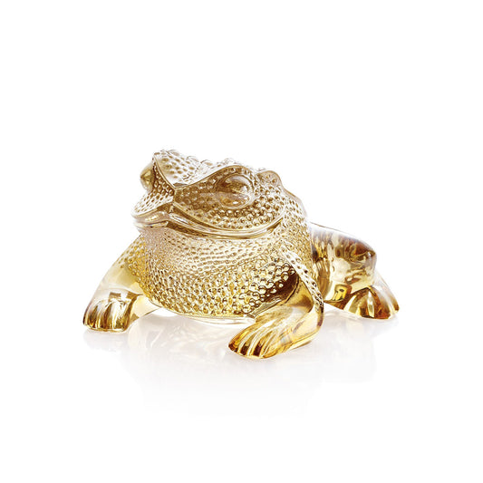 Lalique Gregoire Toad, Gold Luster