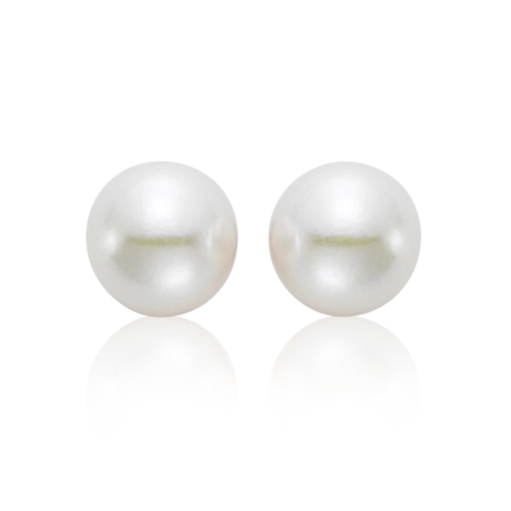 Gump's Signature 8.5mm White Akoya Pearl Earrings