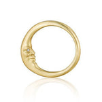 Anthony Lent Crescent Moonface Ring