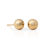 9.5mm Gold Bead Earrings