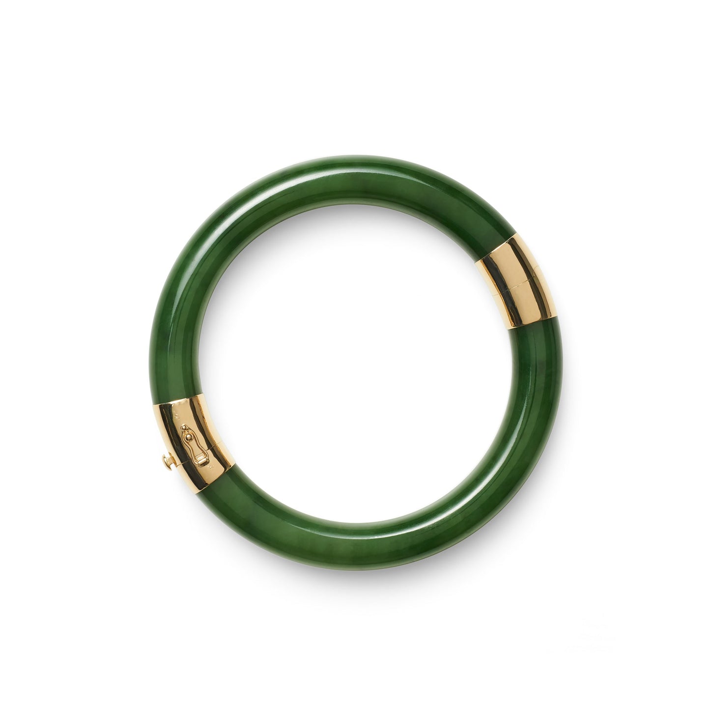 Pacific Bangle in Green Nephrite Jade