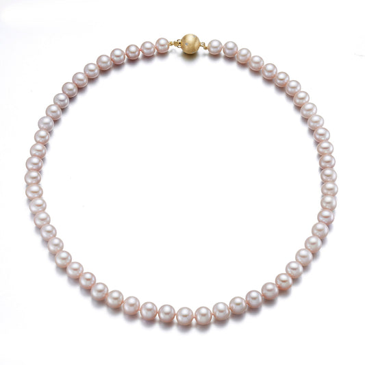 7mm Pink Pearl Necklace