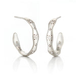 Adel Chefridi Diamond Wavy Hoop Earrings