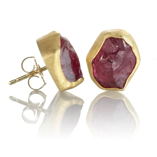 Garnet Crystal Earrings