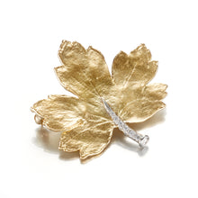 Aaron Henry Maple Leaf & Diamond Brooch