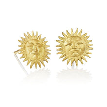 Anthony Lent Tiny Sunface Stud Earrings