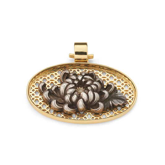 Gump's Signature Obi-Dome Chrysanthemum Pendant