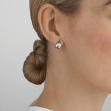 Silver Curve Earrings