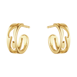 Georg Jensen Gold Fusion Hoop Earrings