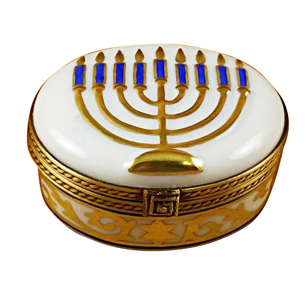 White Menorah Limoges