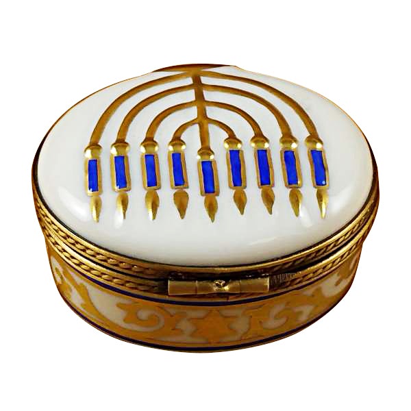 White Menorah Limoges