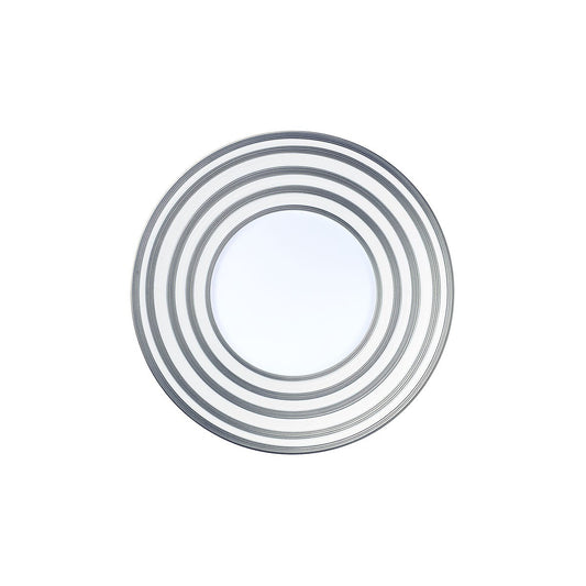 JL Coquet Hemisphere Platinum Stripe Salad Plate