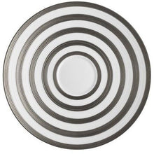 JL Coquet Hemisphere Platinum Stripe Tea Saucer