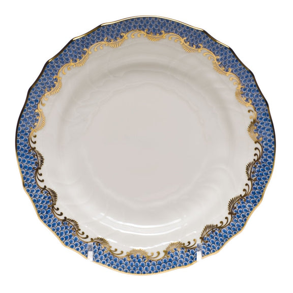 Herend Fish Scale Bread & Butter Plate, Blue