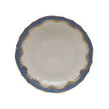 Herend Fish Scale Canton Tea Saucer, Blue