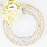 Fish Scale Bread & Butter Plate, Gold
