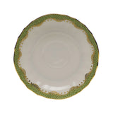 Herend Fish Scale Canton Tea Saucer, Evergreen