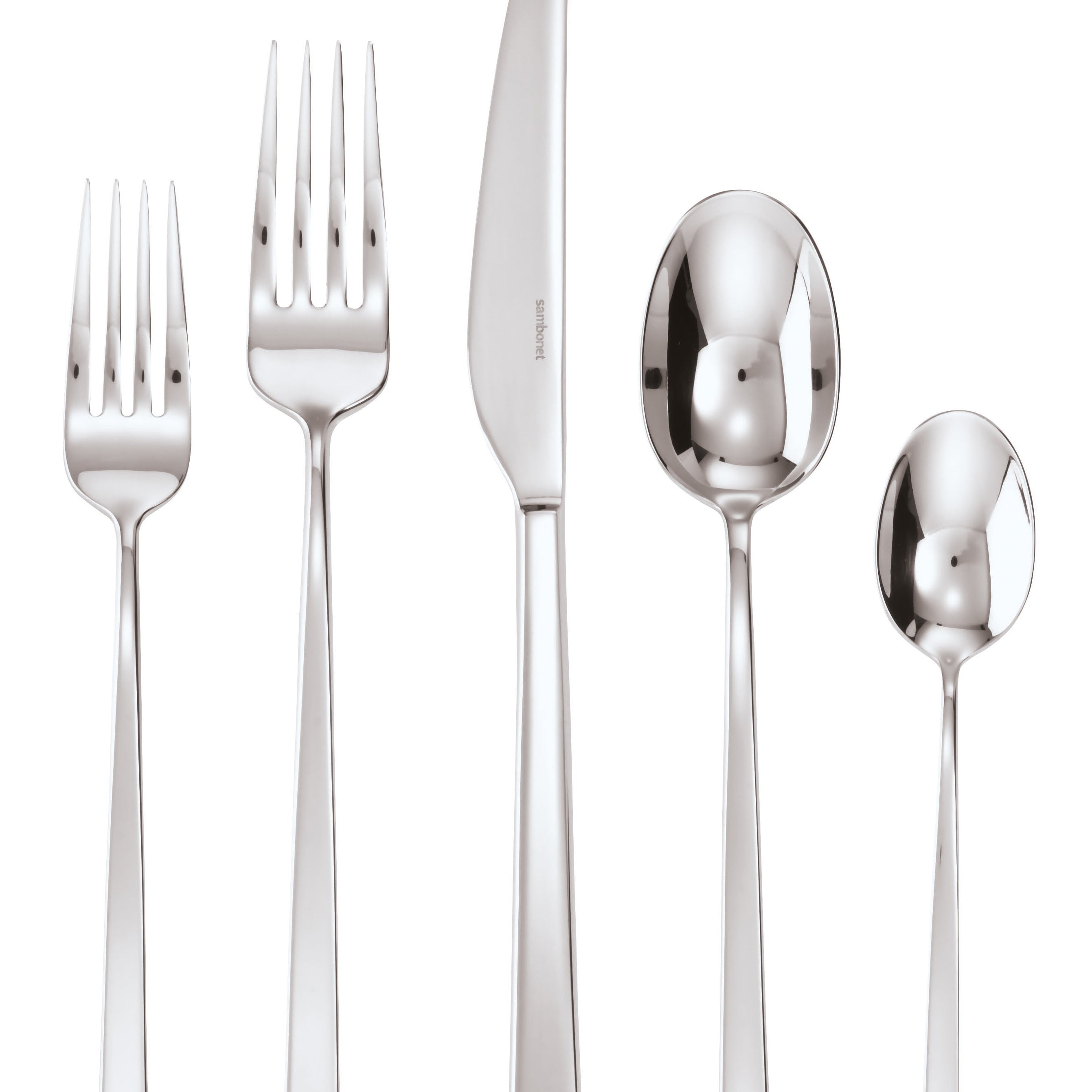 Sambonet Linea Q 5-Piece Place Setting, Stainless Steel
