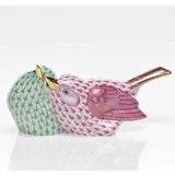 Love Birds, Green/Raspberry