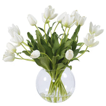 Tulips in Glass Vase