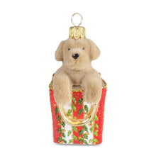 Dog In Shopping Bag Ornament